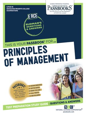 cover image of PRINCIPLES OF MANAGEMENT